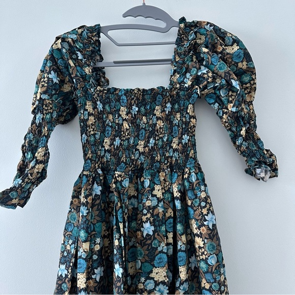 Bijou Dress in Blue Floral- Doen - Picture 4 of 6